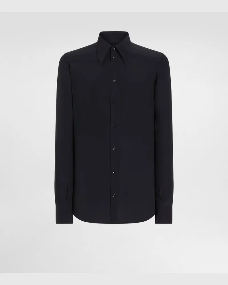 Dolce & Gabbana Camicia Gold In Crêpe De Chine - Uomo Camicie Blu Blu