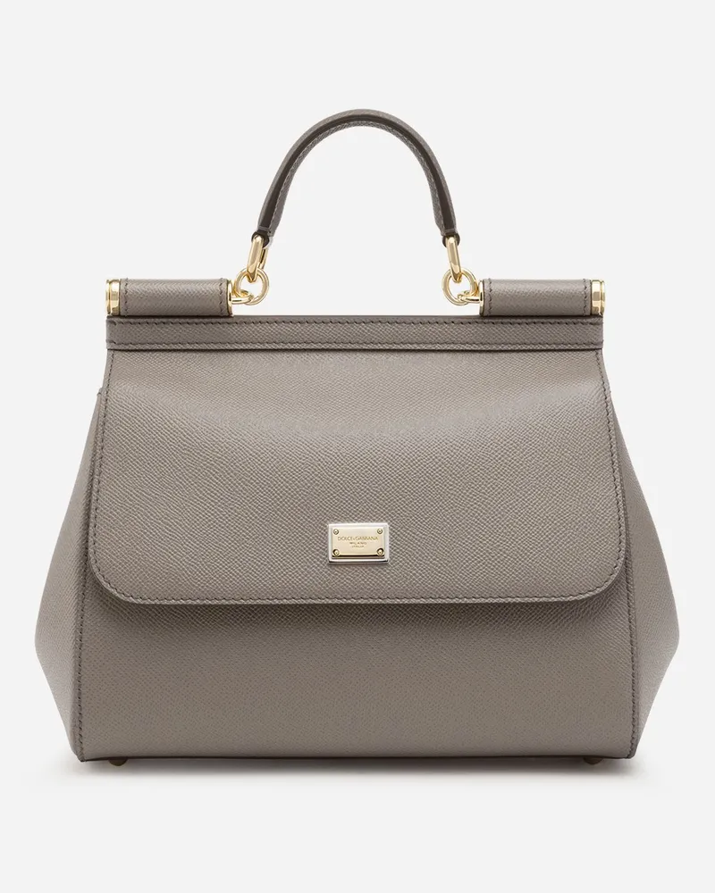 Dolce & Gabbana Borsa A Mano Sicily Grande - Donna Borse A Mano Grigio Grigio
