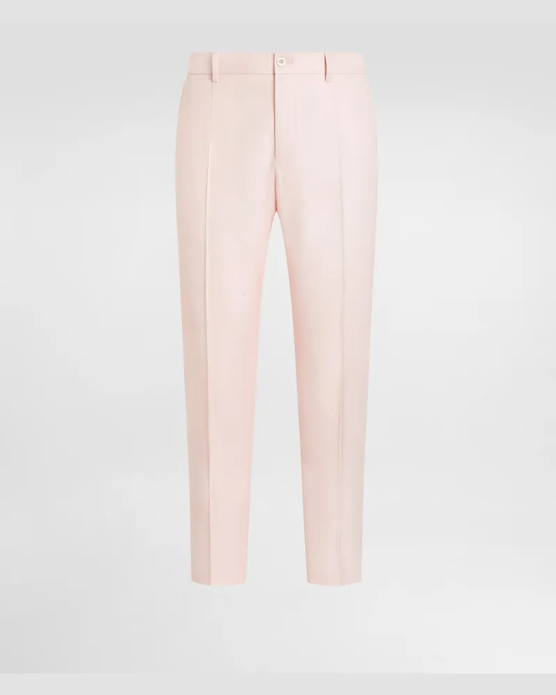 Dolce & Gabbana Pantaloni In Viscosa - Uomo Pantaloni E Shorts Rosa Rosa