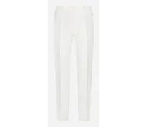 Pantalone In Lino - Uomo Pantaloni E Shorts Bianco