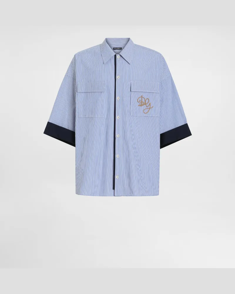 Dolce & Gabbana Camicia In Cotone Rigato - Uomo Collection Multicolore Rigato