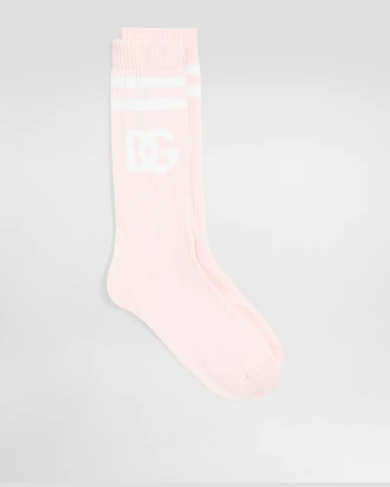 Dolce & Gabbana Calzini In Cotone Con Logo - Uomo Calze Multicolor Multicolor