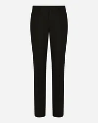 Dolce & Gabbana Pantalone Sartoriale In Saia Stretch - Uomo Nero Nero