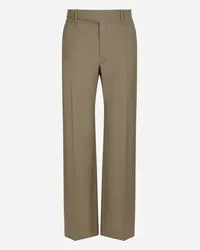 Dolce & Gabbana Pantalone Sartoriale In Sallia Bi-stretch - Uomo Pantaloni E Shorts Beige Make