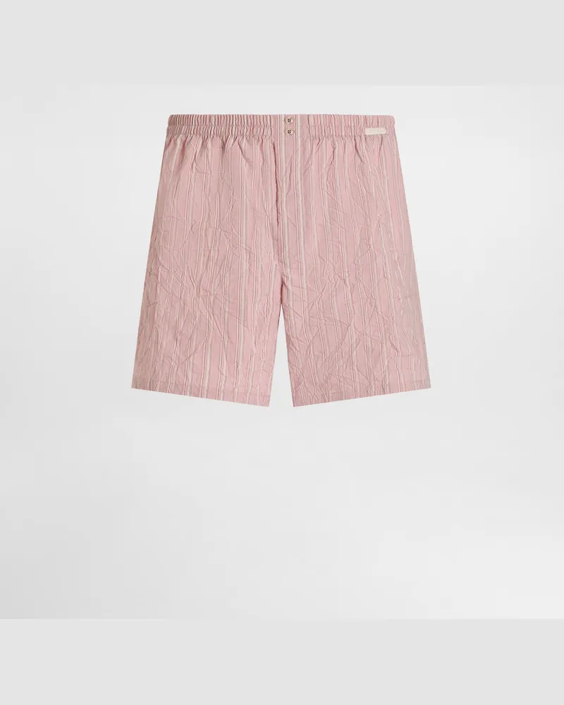 Dolce & Gabbana Boxer In Tela Rigata Froissé - Uomo Intimo E Loungewear Multicolore Rigato