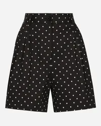 Dolce & Gabbana Shorts In Cotone Stampa Pois - Donna Pantaloni E Shorts Stampa Stampa