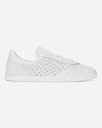 Dolce & Gabbana Sneaker Saint Tropez In Pelle Di Vitello Traforata - Uomo Sneaker Bianco Bianco