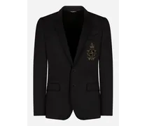 Jersey Jacket With Patch - Uomo Abiti E Giacche Nero