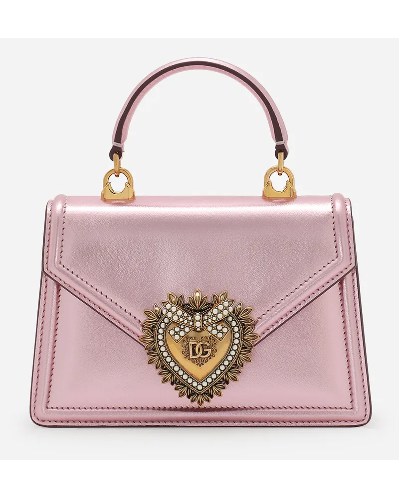 Dolce & Gabbana Top Handle Devotion Piccola - Donna Borse A Spalla E Tracolla Rosa Pelle Rosa