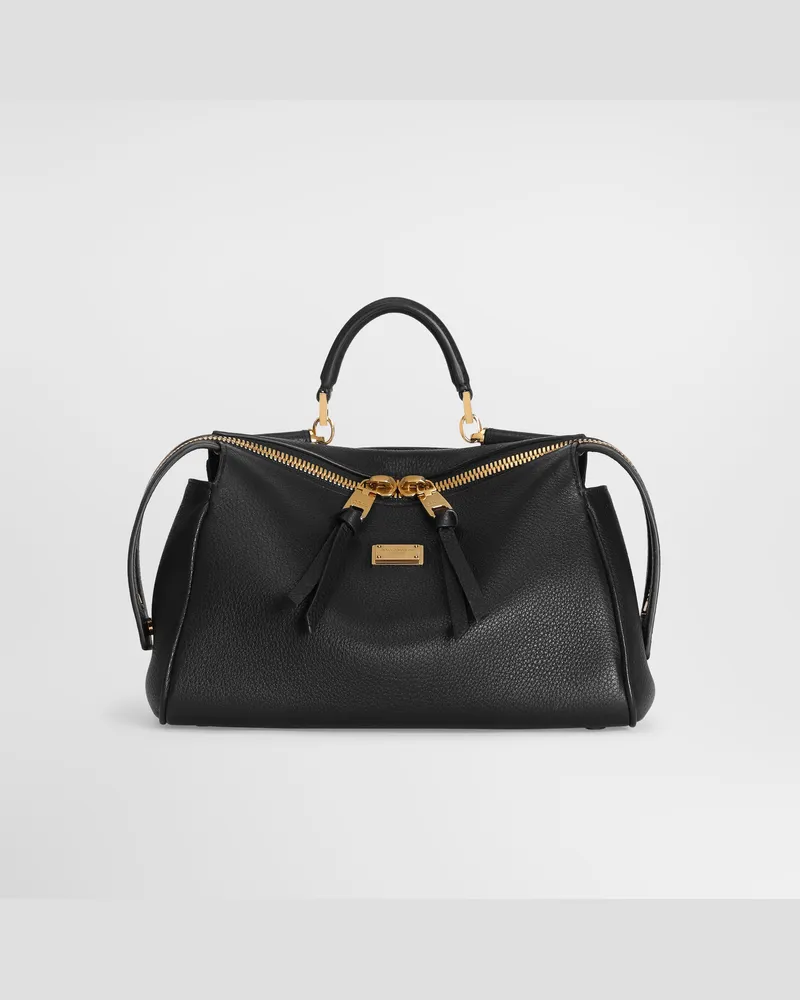 Dolce & Gabbana Borsa A Mano Vittoria In Pelle Di Vitello - Donna Collection Nero Nero