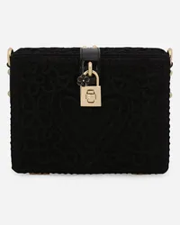 Dolce & Gabbana Borsa Dolce Box In Ricamo Cordonetto - Donna Borse A Mano Nero Nero