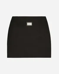 Dolce & Gabbana Short Ottoman Skirt With Tag - Donna Gonne Nero Viscosa Nero