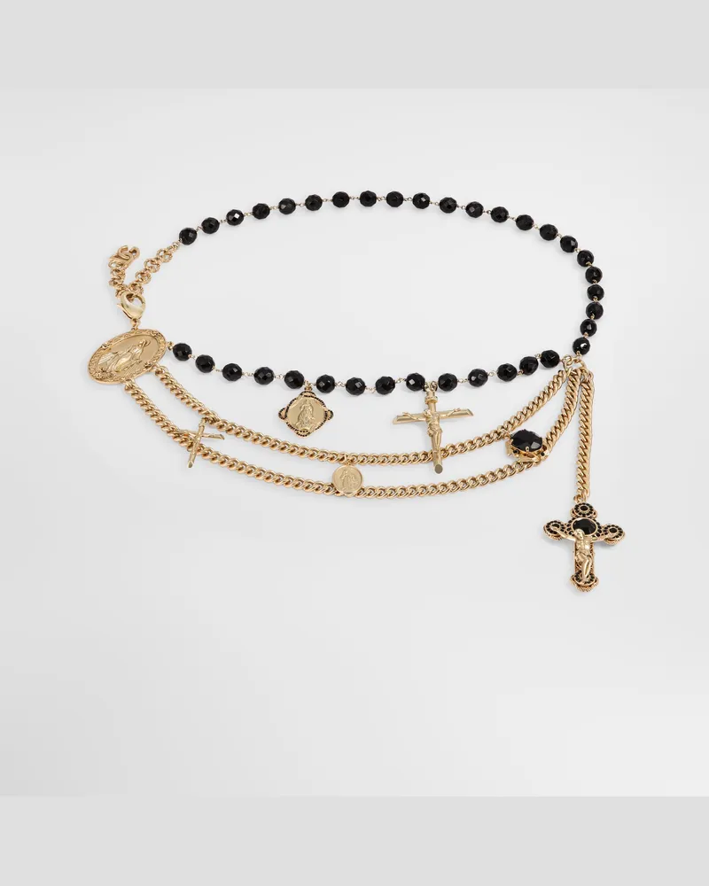 Dolce & Gabbana Cintura Con Mix Di Croci - Donna Cinture Oro Metallo Oro