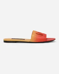 Dolce & Gabbana Slide In Pelle Di Vitello - Donna Slide E Mule Arancione Arancione