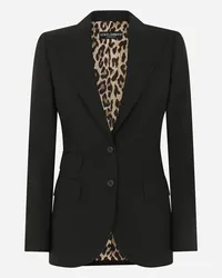 Dolce & Gabbana Single-breasted Woolen Turlington Blazer - Donna Giacche E Blazer Nero Nero