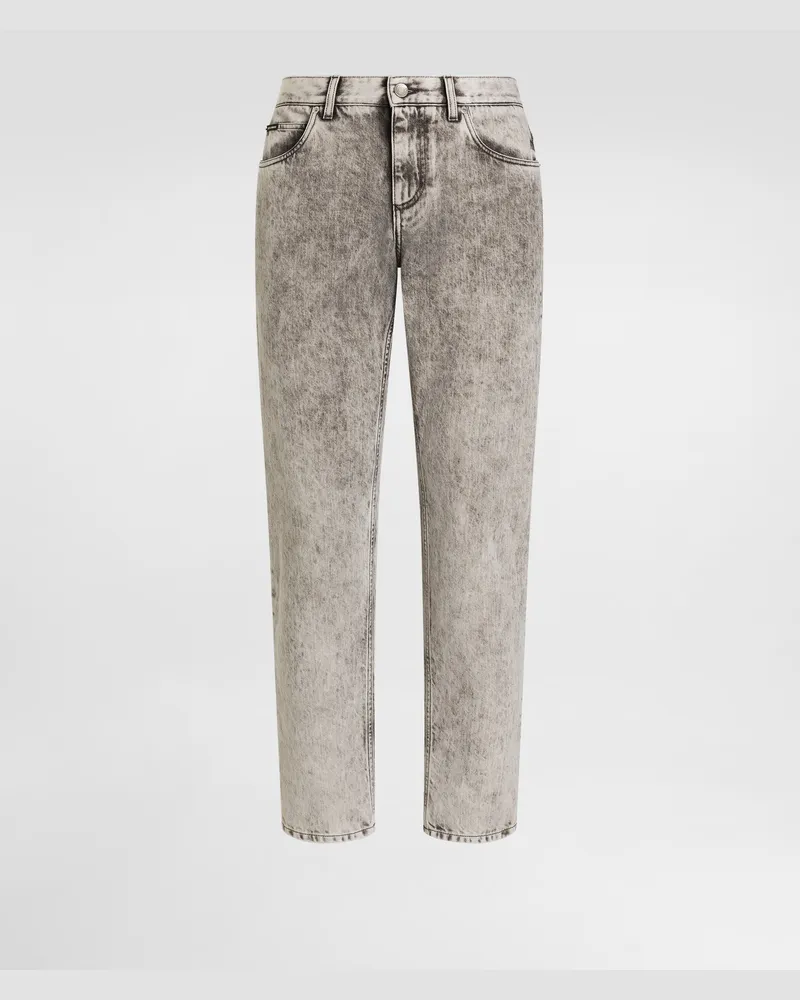 Dolce & Gabbana Pantaloni In Denim - Uomo Denim Multicolore Variante