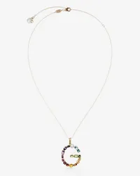 Dolce & Gabbana Pendente G Rainbow Alphabetcon Gemme Multicolor - Donna Collane Oro Oro