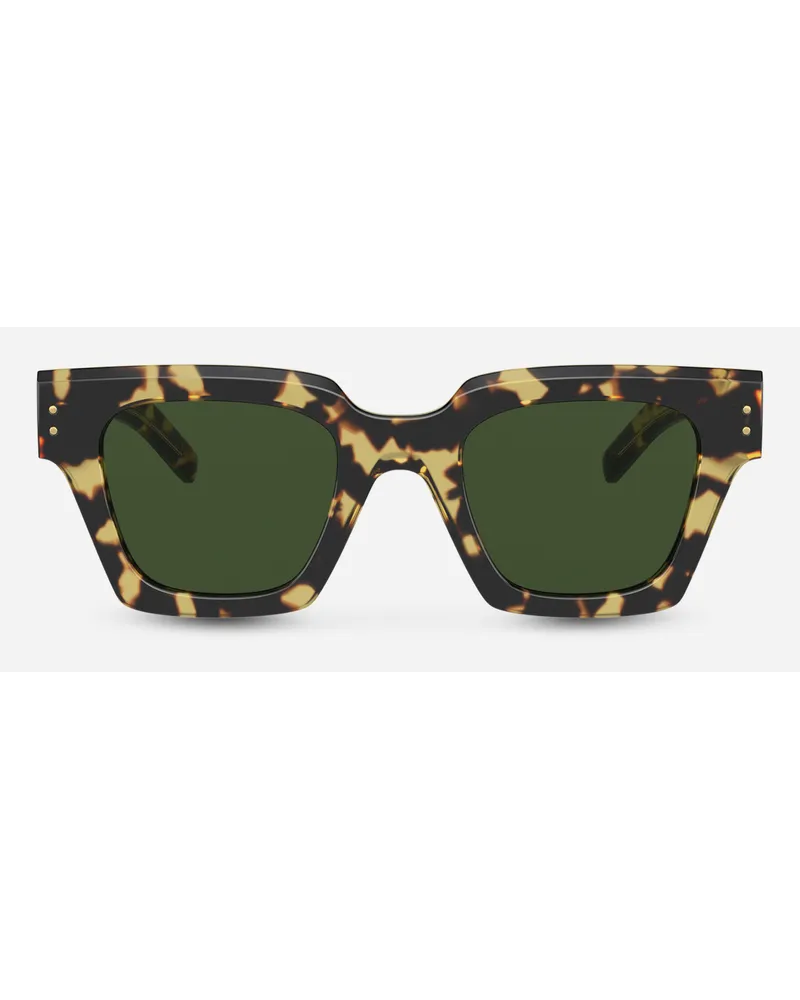 Dolce & Gabbana Dg Icon Sunglasses - Uomo Occhiali Da Sole Avana Gialla Generic