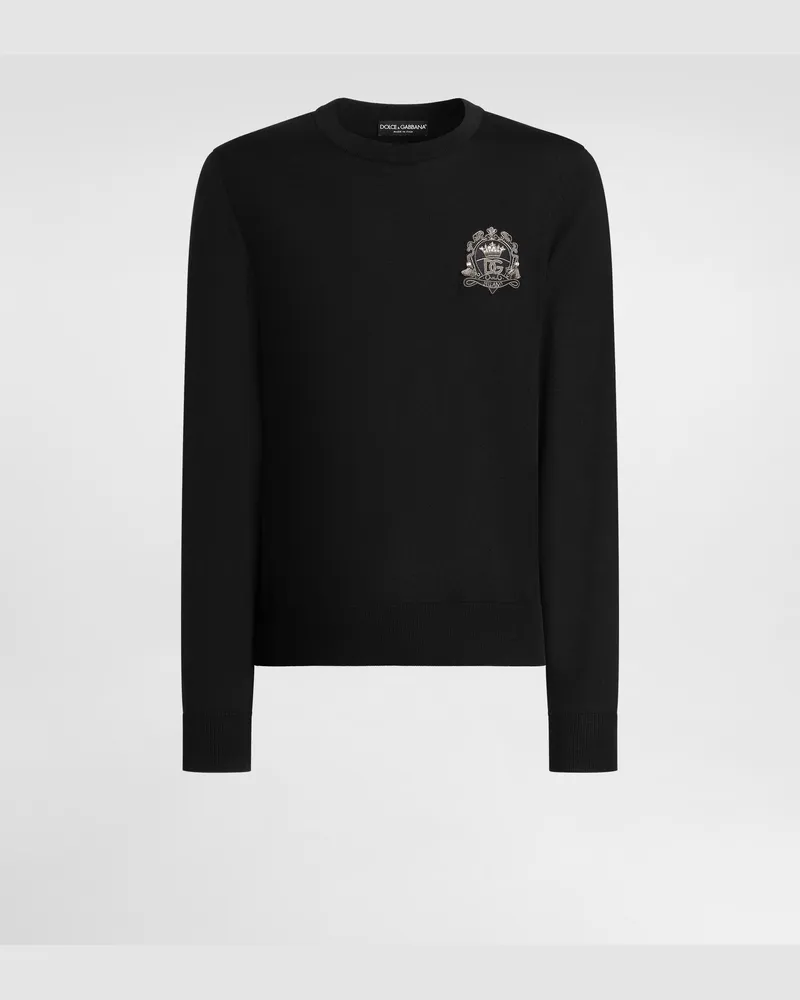 Dolce & Gabbana Pullover In Lana Vergine - Uomo Maglieria Blu Blu