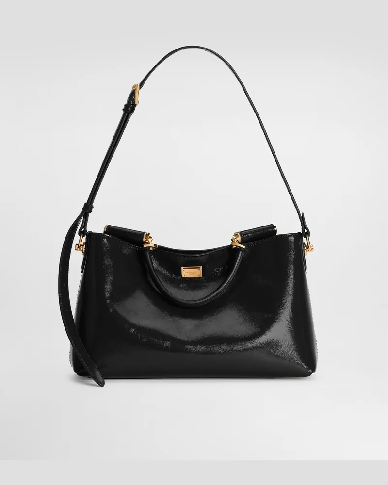 Dolce & Gabbana Borsa A Mano Vittoria In Pelle Di Vitello - Donna Collection Nero Nero