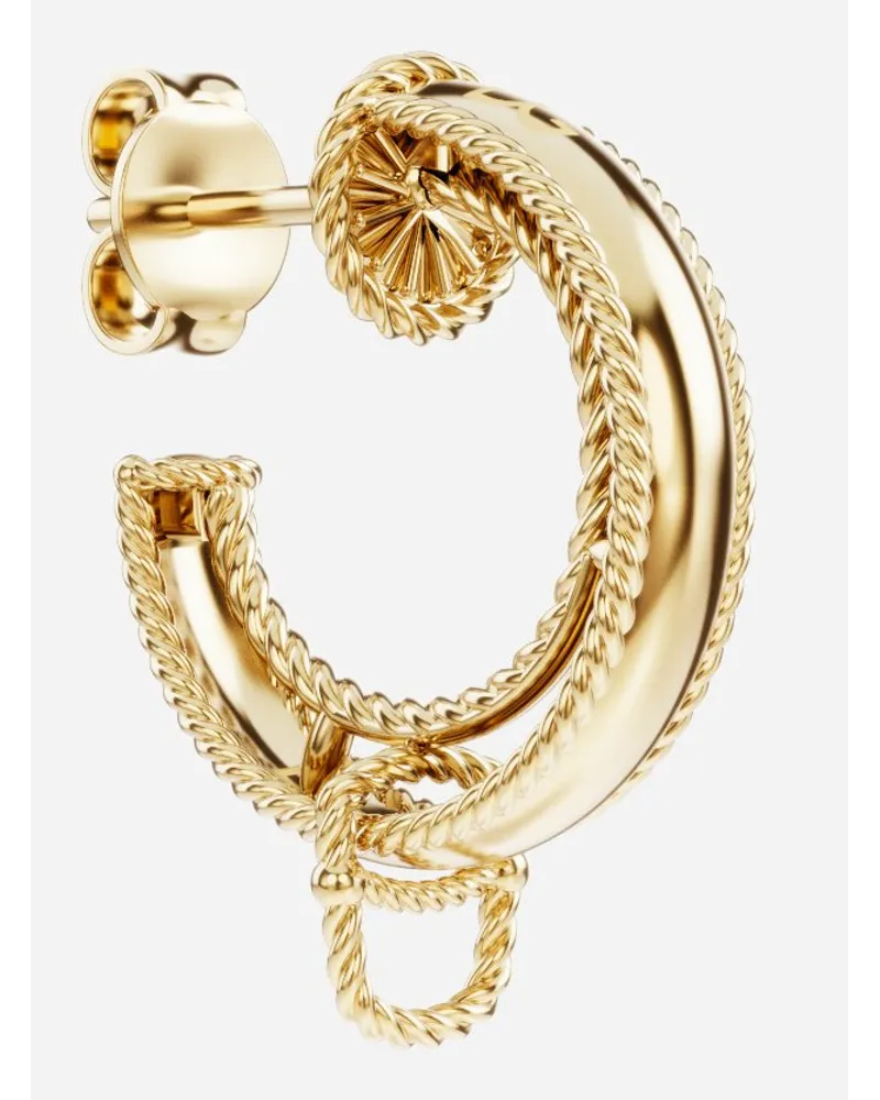 Dolce & Gabbana Orecchino Lettering Oro Giallo 18 Carati - Donna Oro Oro