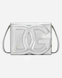 Dolce & Gabbana Borsa A Tracolla Dg Logo Bag - Donna Borse A Spalla E Tracolla Argento Pelle Argento