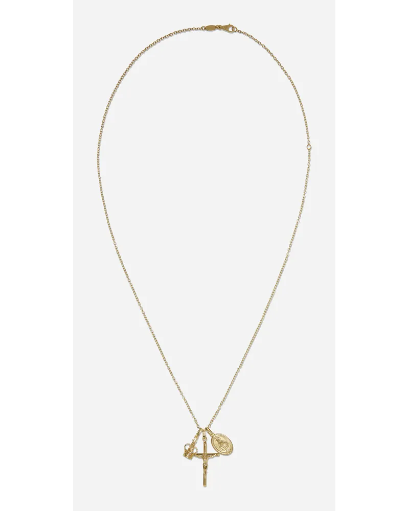 Dolce & Gabbana Sicily Pendant In Yellow Gold - Uomo Collane Oro Metallo Oro