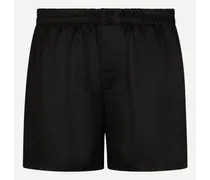 Shorts In Seta - Uomo Intimo E Loungewear Nero Seta