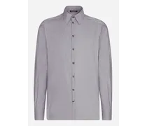 Camicia Fit Martini In Cotone - Uomo Camicie Bianco