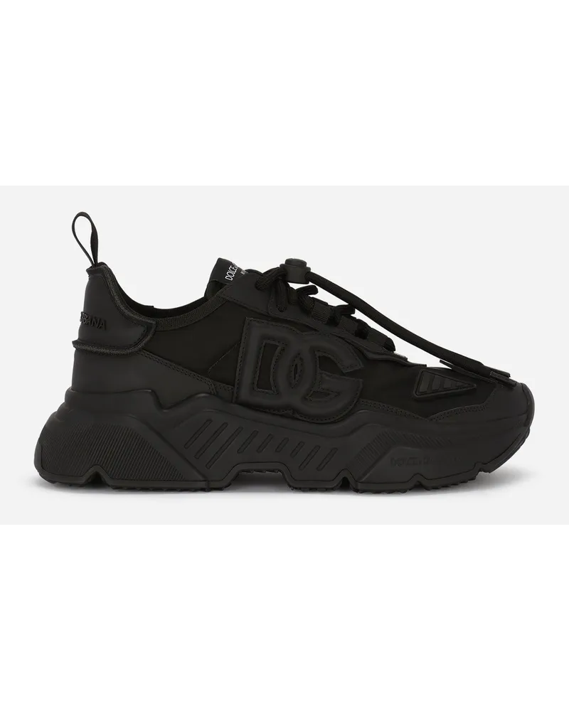 Dolce & Gabbana Sneaker Daymaster In Mix Materiali - Donna Sneaker Nero Tessuto Nero