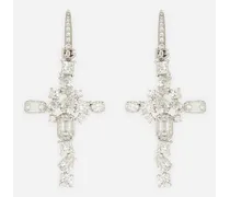Orecchini Easy Diamond In Oro Bianco 18kt Diamanti - Donna Orecchini Bianco Oro