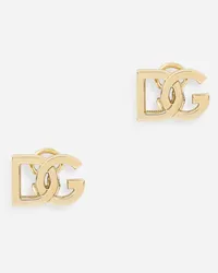 Dolce & Gabbana Logo Clip-on Earrings In Yellow 18kt Gold - Donna Orecchini Oro Oro