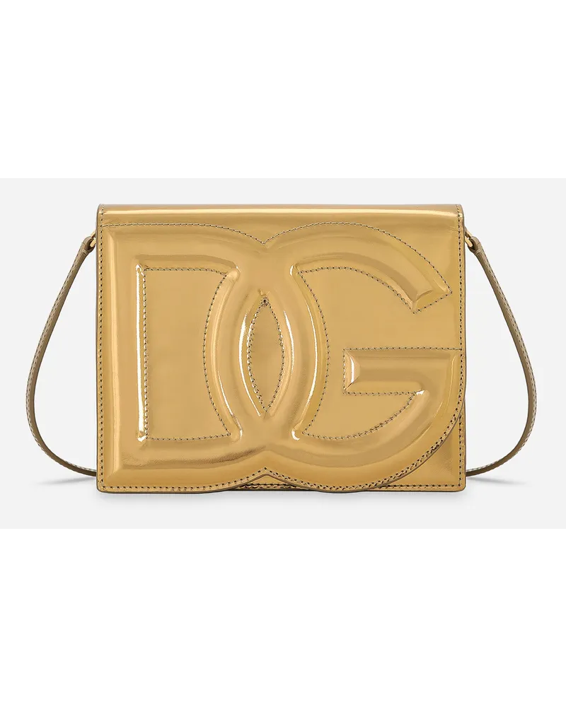 Dolce & Gabbana Borsa Dg Logo Bag A Tracolla - Donna Borse A Spalla E Tracolla Oro Pelle Oro