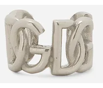 Mono Orecchino Ear Cuff Con Logo Dg - Uomo Bijoux Argento Metallo