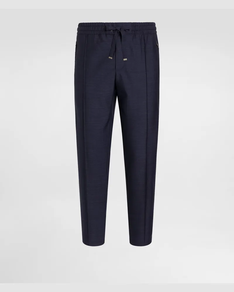 Dolce & Gabbana Pantaloni Jogging In Lana Vergine - Uomo Pantaloni E Shorts 