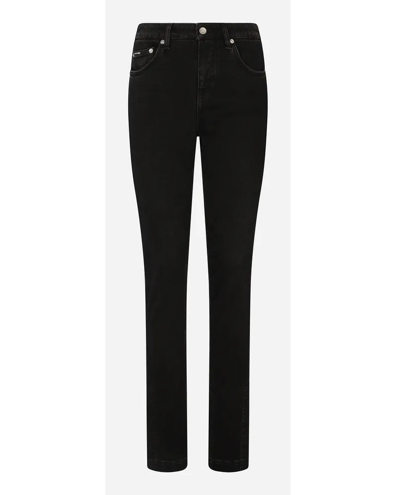 Dolce & Gabbana Jeans Girly In Denim Lavato - Donna Denim Multicolore Variante