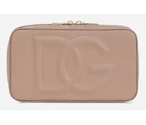 Dg Logo Bag Camera Bag Piccola - Donna Borse A Spalla E Tracolla Cipria Pelle