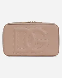 Dolce & Gabbana Dg Logo Bag Camera Bag Piccola - Donna Borse A Spalla E Tracolla Cipria Pelle Cipria