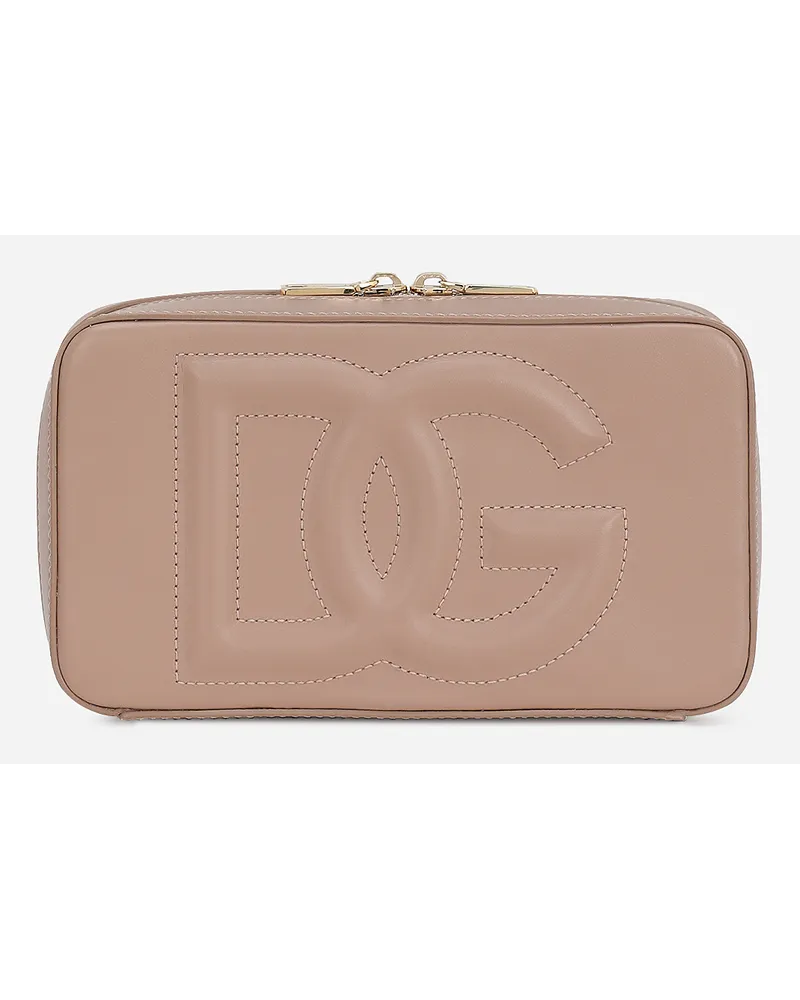 Dolce & Gabbana Dg Logo Bag Camera Bag Piccola - Donna Borse A Spalla E Tracolla Cipria Pelle Cipria