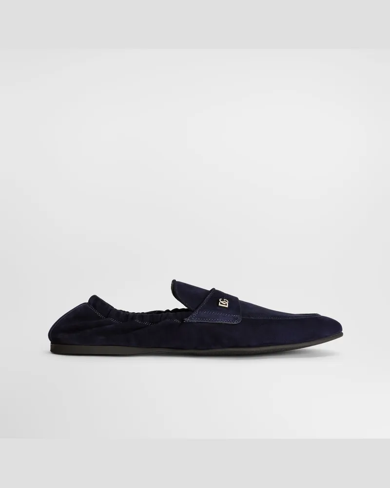 Dolce & Gabbana Pantofola In Pelle Di Vitello - Uomo Collection Blu Blu