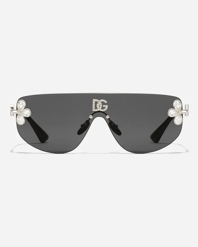 Dolce & Gabbana Occhiali Da Sole Dg Crystals - Donna Novità Argento Acetato Generic