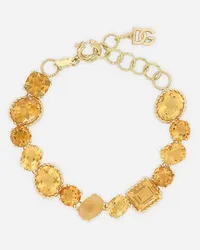 Dolce & Gabbana Bracciale Anna In Oro Giallo 18kt Con Citrini - Donna Bracciali Oro Oro Oro