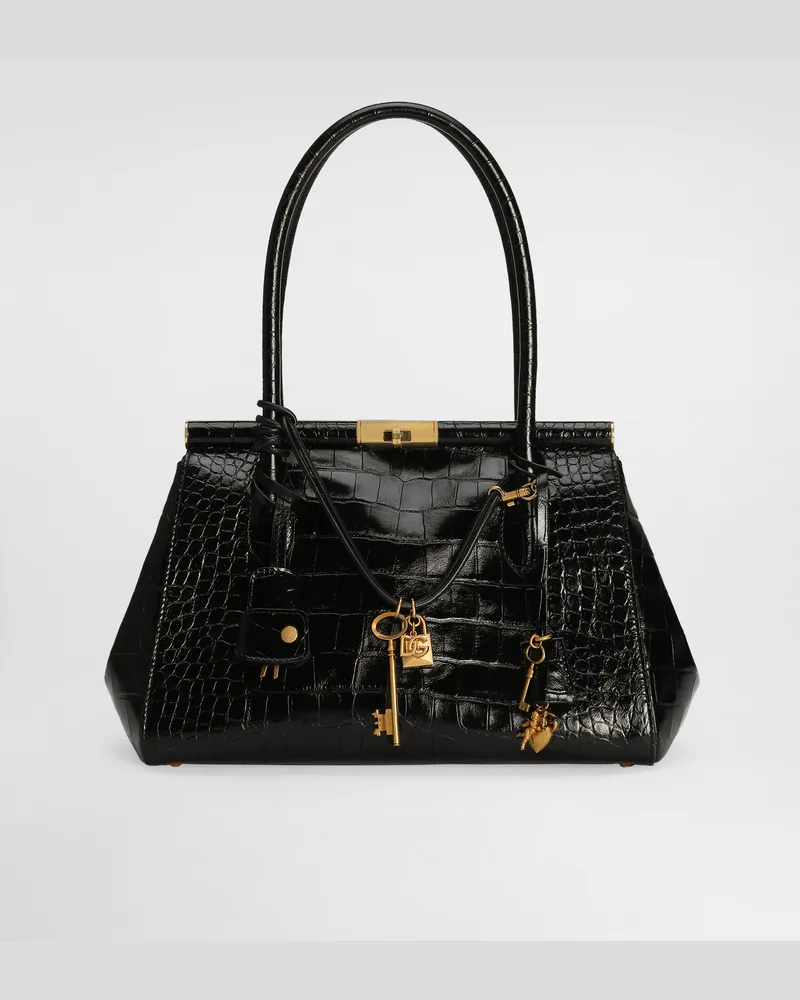 Dolce & Gabbana Borsa A Mano Marlene - Donna Borse A Mano Nero Nero