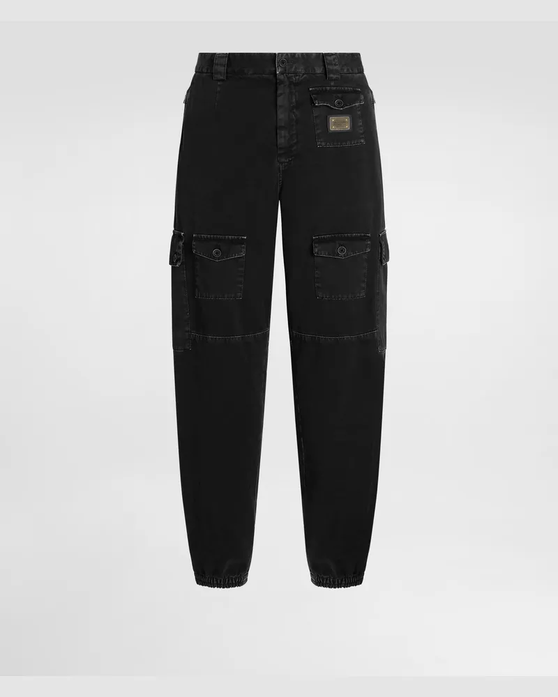 Dolce & Gabbana Pantaloni In Cotone - Uomo Pantaloni E Shorts Nero Nero