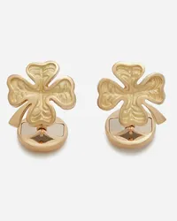 Dolce & Gabbana Good Luck Cufflinks In Yellow Gold - Uomo Gemelli Oro Oro