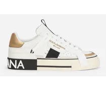 Sneakers Custom 2.zero In Pelle Di Vitello Con Dettagli A Contrasto - Donna Sneaker Bianco Pelle