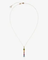 Dolce & Gabbana Pendente I Rainbow Alphabet Con Gemme Multicolor - Donna Collane Oro Oro