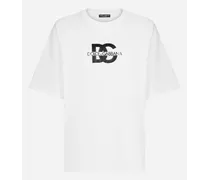 T-shirt Manica Corta Stampa Dg Logo - Uomo T-shirts E Polo Bianco
