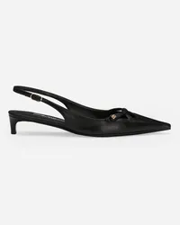 Dolce & Gabbana Slingback In Nappa - Donna Décolleté E Slingback Nero Nero