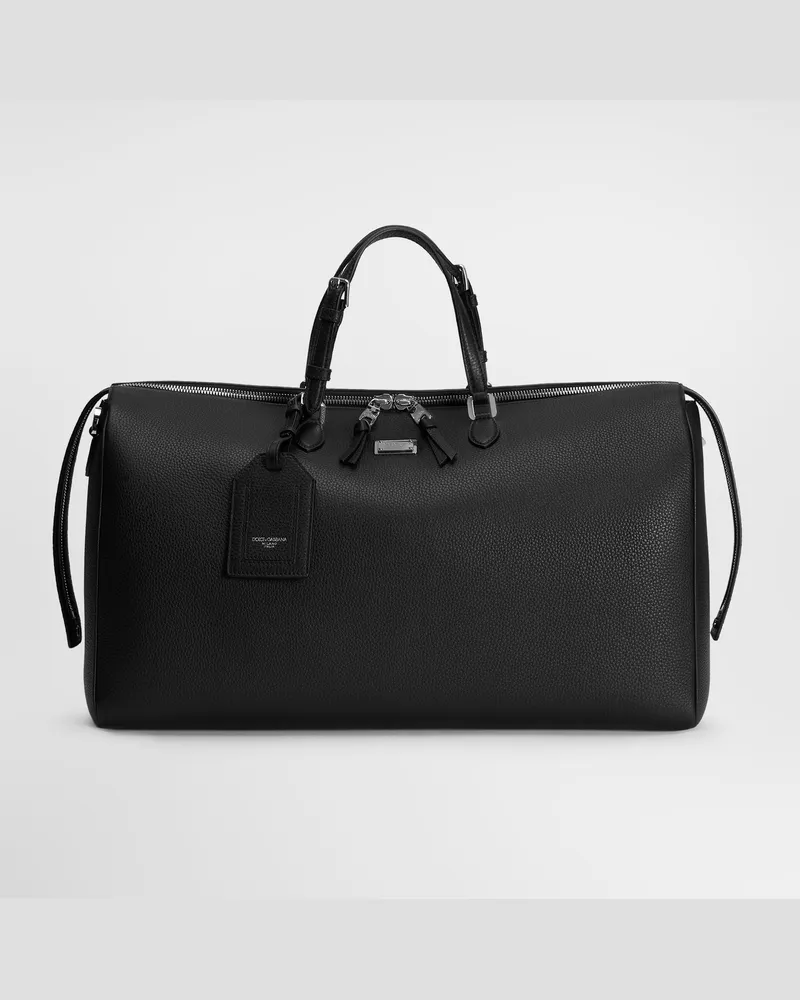 Dolce & Gabbana Borsa Da Viaggio Vittoria In Pelle Di Vitello - Uomo Borse Da Viaggio Nero Nero